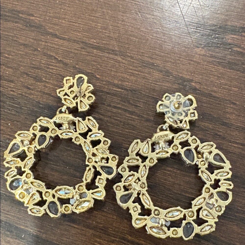 J. Crew Gold and Silver Crystal Earrings - Picture 3 of 8